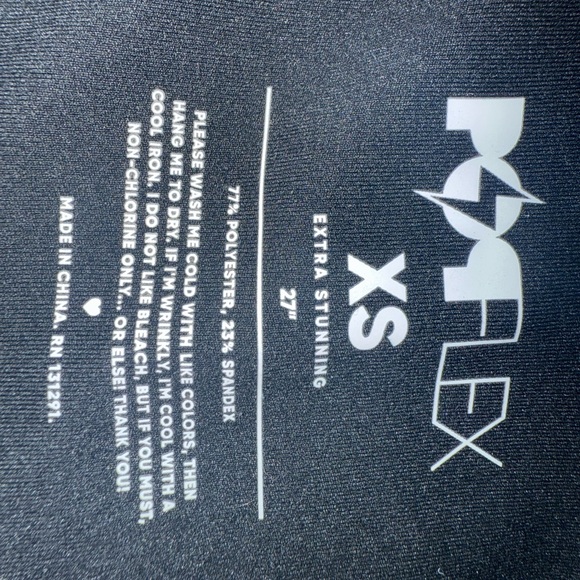 Popflex Black Flared Leggings - Picture 8 of 8